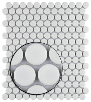 Metro Penny Porcelain Mosaic Floor and Wall Tile, Sample