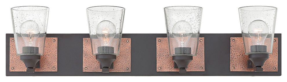 Hinkley Jackson Large Four Light Vanity, Buckeye Bronze