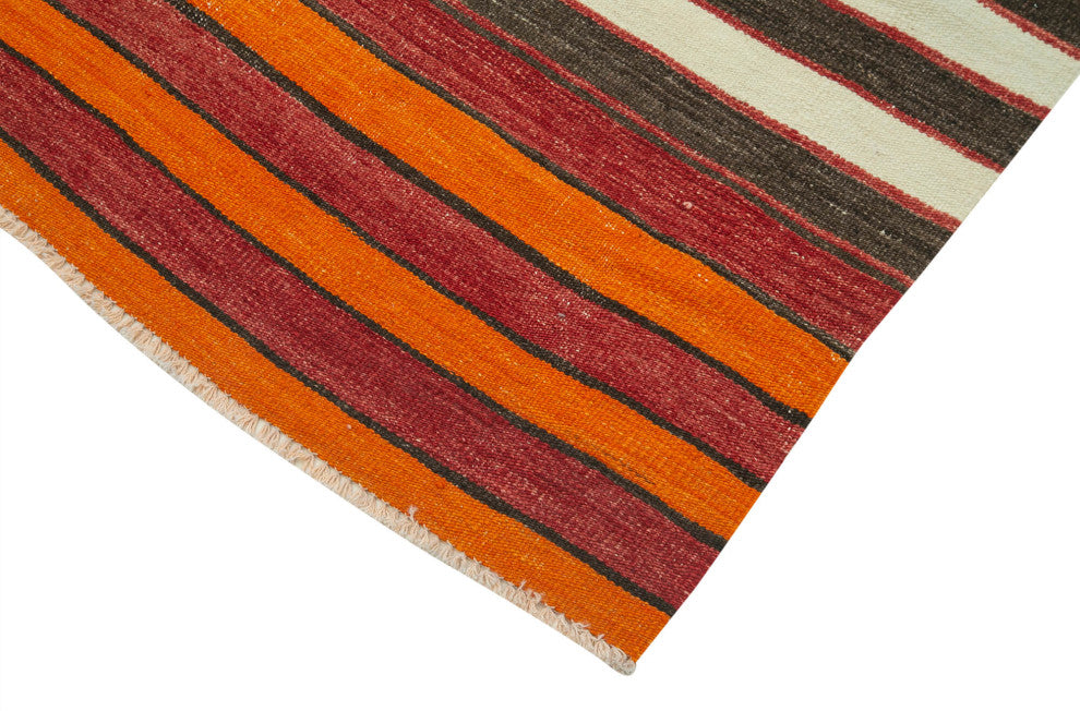 Rug N Carpet - Handmade Turkish 2' 11" x 10' 4" Tribal Runner Kilim Rug
