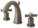 Kingston Brass Widespread Bathroom Faucet With Brass Pop-Up, Brushed Nickel