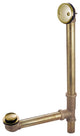 Kingston Brass 16" Bathtub Waste and Overflow Drain, Brushed Brass