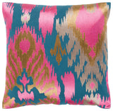 Ara Pillow, Bright Pink, 22"x22", Polyester Insert