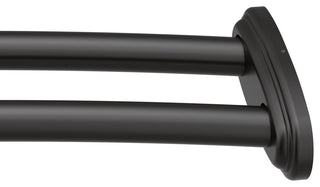 Moen DN2141 Double 57" - 60" Adjustable Curved Shower Rod - Matte Black
