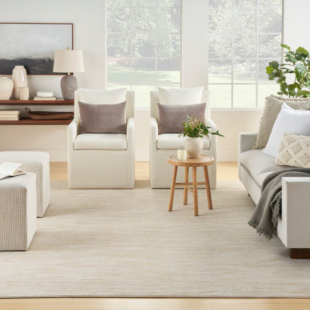 Nourison Essentials 9' x 12' Ivory Gold Outdoor Rug
