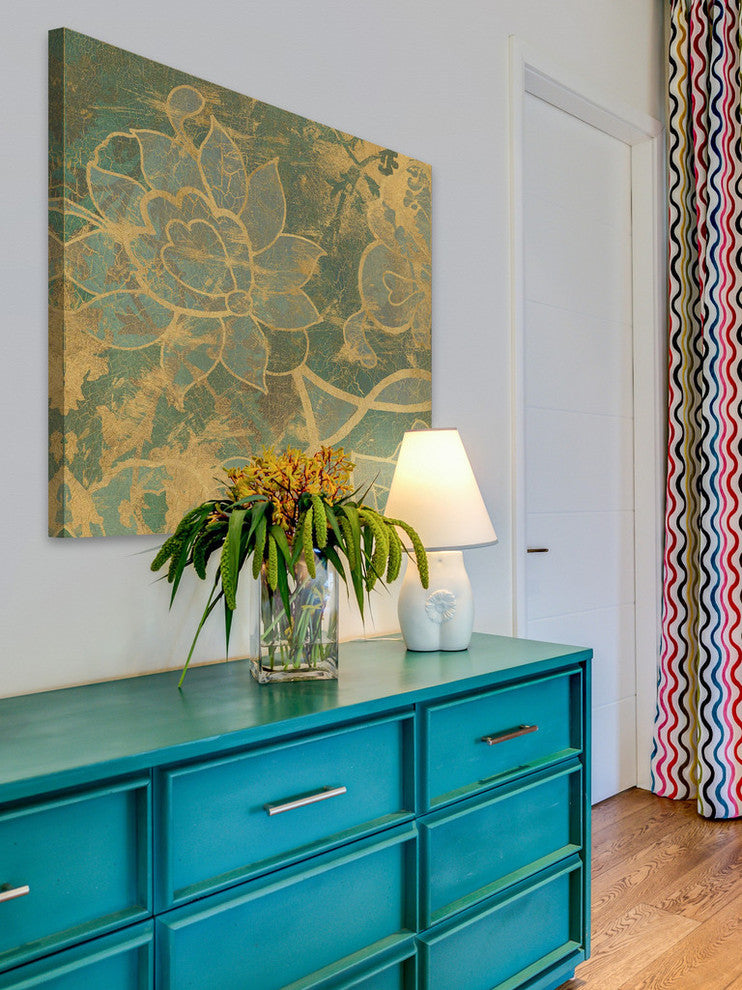 "Persian Tile II" Painting Print on Wrapped Canvas