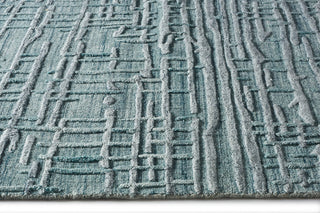 Wales Hand Loomed Area Rug, Azure, 9'x12'