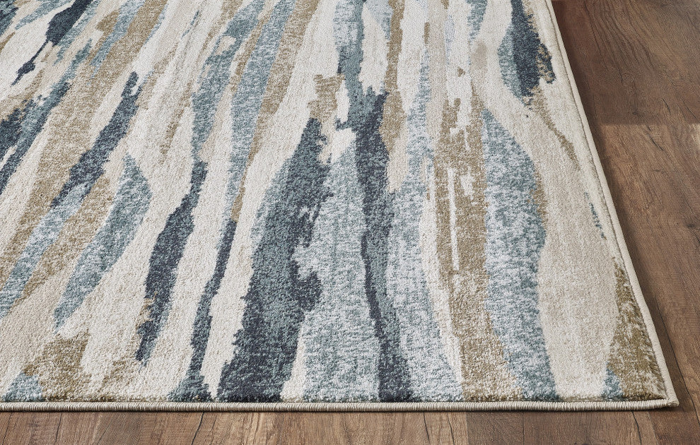Avalon Ivory/Blue Landscapes Area Rug, 2' X 7'7 Runner