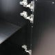 43" Single Vanity, Black Finish With Black Galaxy