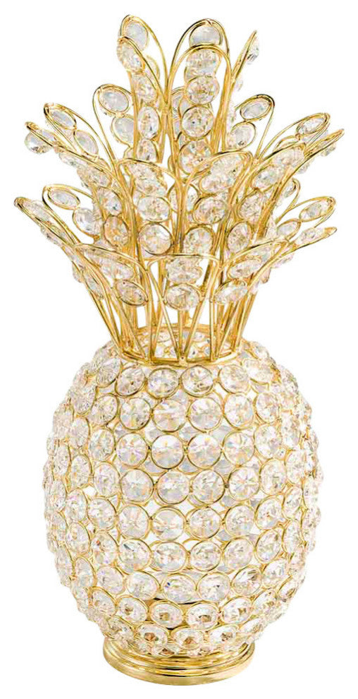 Crystal Gold Pineapple With votive