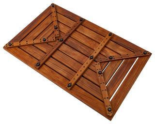 Nordic Style Premium Oiled Teak Shower/Bath Mat 31.4"x19.6"