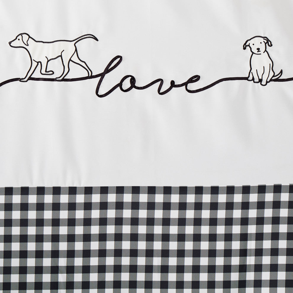 SKL Home Farmhouse Dogs Shower Curtain