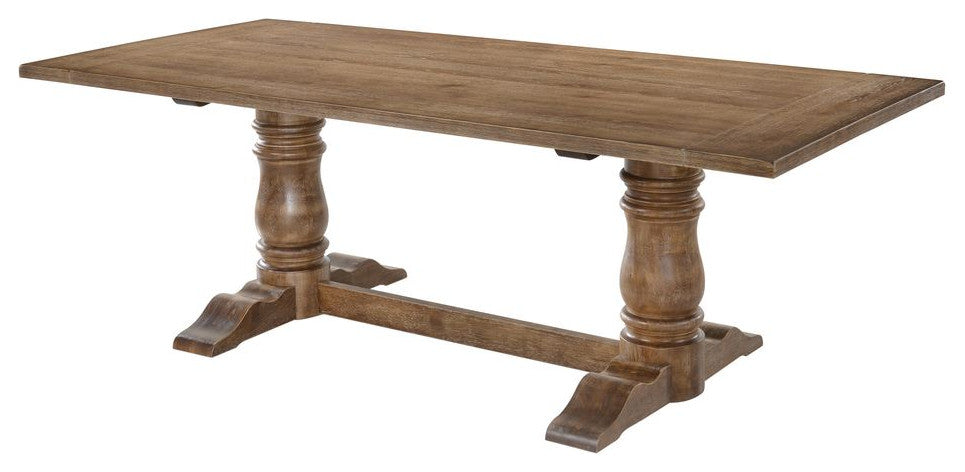 Acme Leventis Dining Table, Weathered Oak