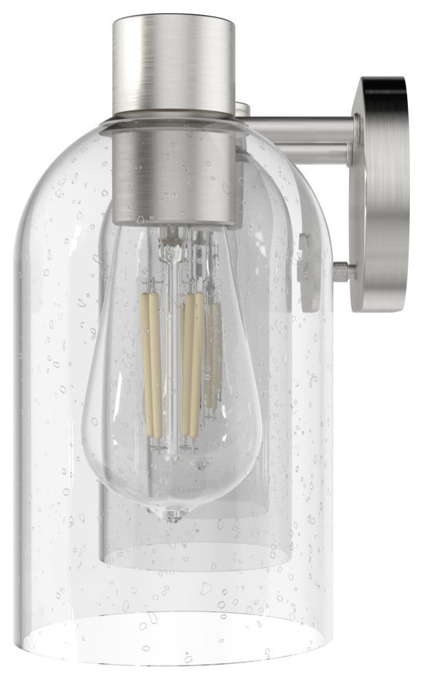 Hunter Lochemeade Brushed Nickel 3 Light Vanity Wall Light Fixture