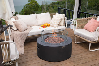 Venice 34" Concrete Fire Table (Liquid Propane)