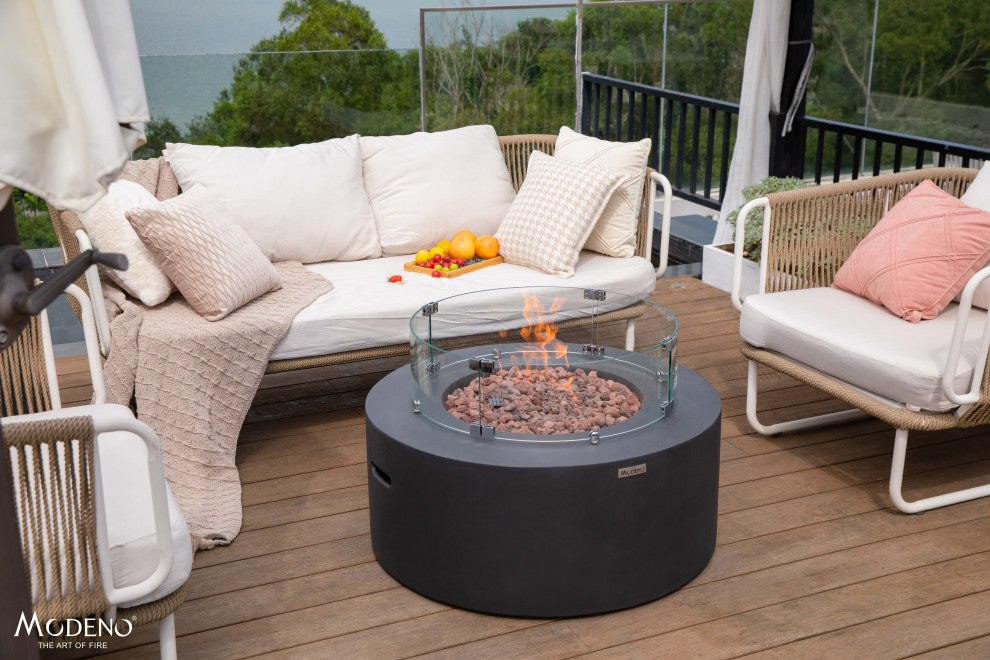 Venice 34" Concrete Fire Table (Liquid Propane)