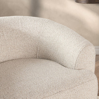 Chassia Upholstered Fabric Swivel Accent Chair