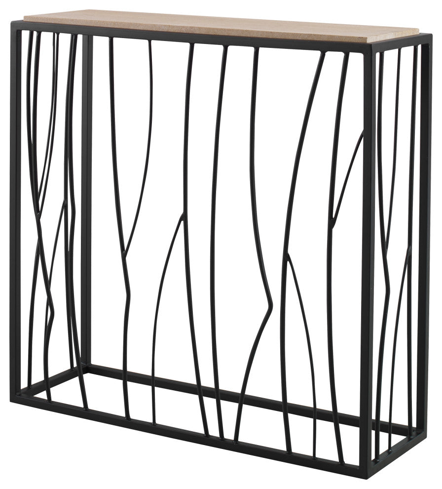 Uttermost Reed Travertine Console Table