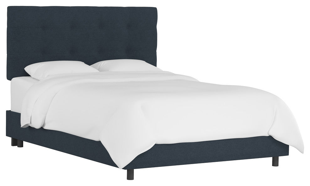 Cameron Twin Tufted Bed, Premier Platinum