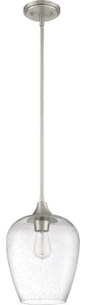 Quoizel TWE1510BN One Light Mini Pendant Towne Brushed Nickel