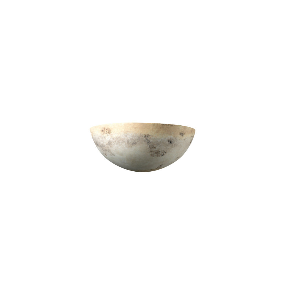 Ambiance Small Quarter Sphere, Wall Sconce, Greco Travertine