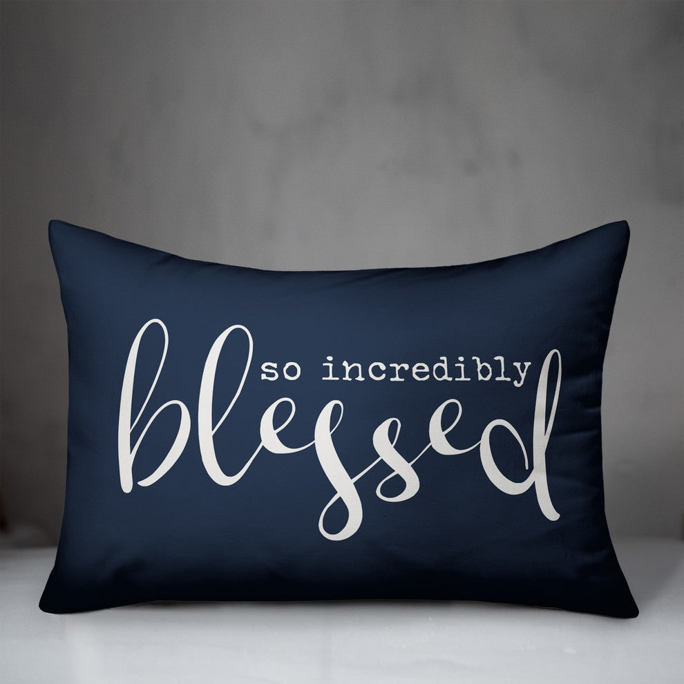 So Incredibly Blessed Outdoor Lumbar Pillow