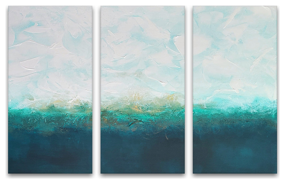 Swept Away By Clouds' Wrapped Canvas Wall Art by Karen Moehr