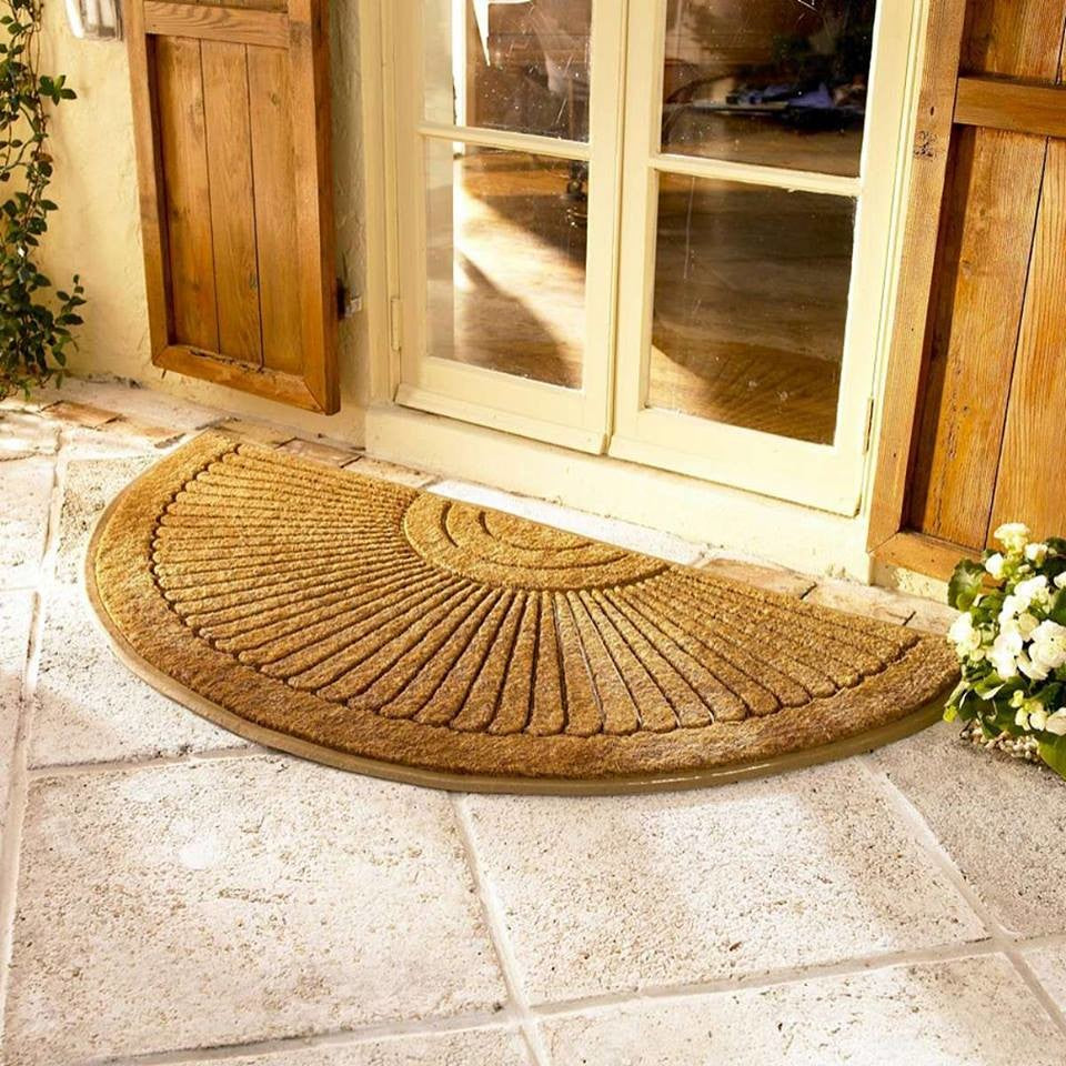 Sunburst Coir Doormat, Beige