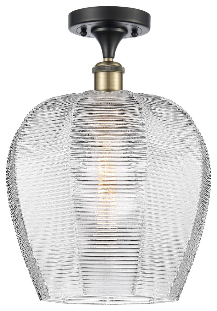 Innovations 516-1C-BAB-G462-12-LED 1 Light Semi-Flush Mount, Black Antique Brass