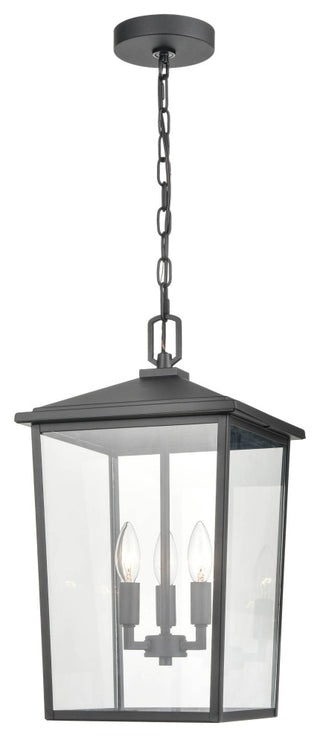 3 Light 11 in. Powder Coat Black Outdoor