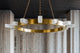 Citrine 15 Light Chandelier, Brass
