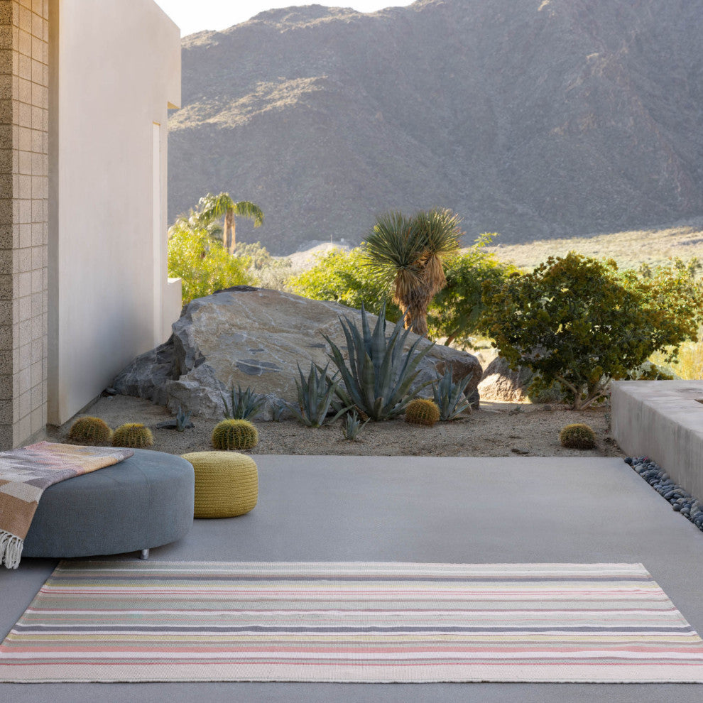 Vibe by Jaipur Living Viviana Handmade Striped Multicolor/Pink Area Rug 4'X6'