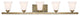 Livex 6485-01 5-Light Antique Brass Bath Vanity, Antique Brass