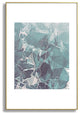 Emanuela Carratoni Teal Blue Geometric Marble Metal Framed Art Print