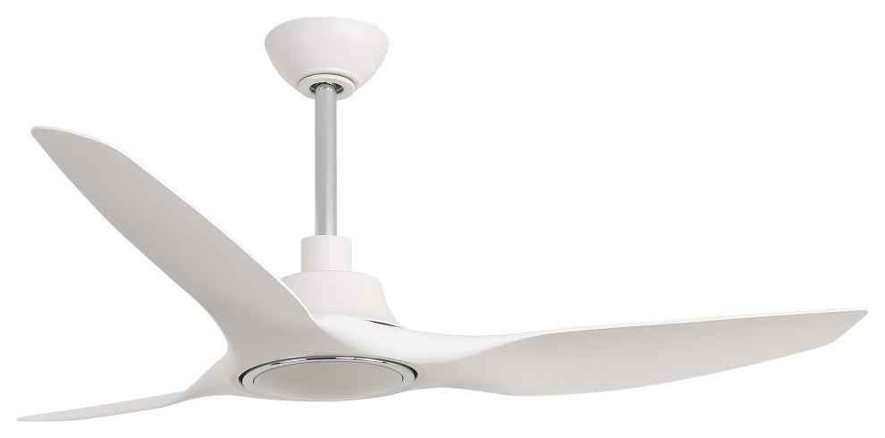 52-inch Modern White LED Smart Ceiling Fan with Remote