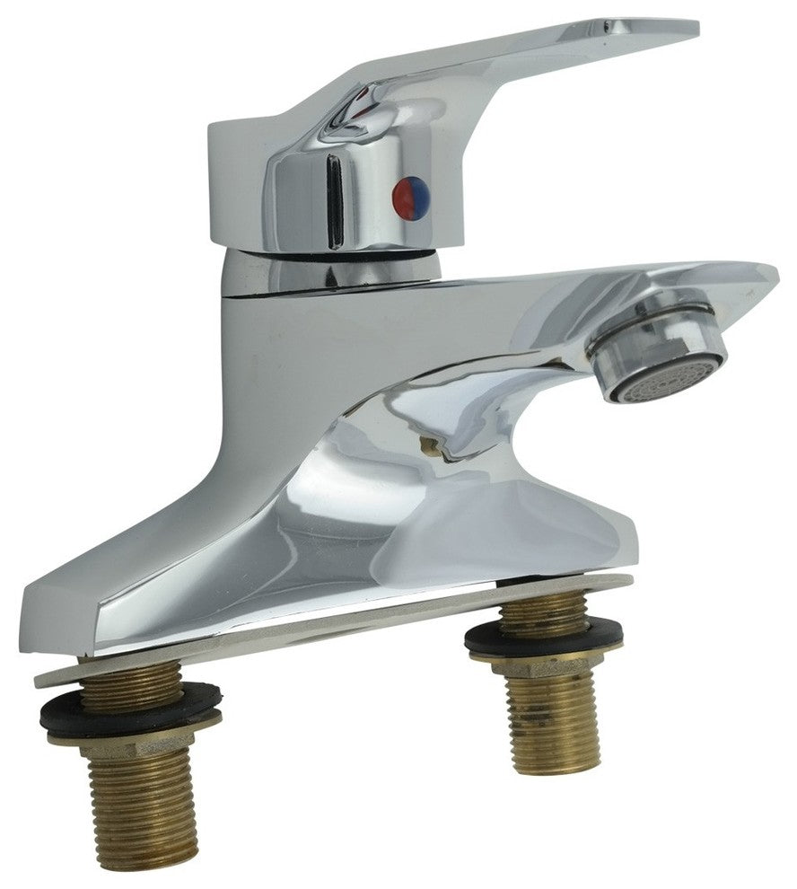 Bathroom Faucet Chrome Plated Centerset 4 3/16"H 1 Handle |