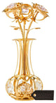 24k Gold Plated Flowers Bouquet and Vase