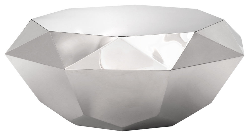 Zuo Modern Gem Coffee Table Stainless Steel