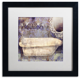 Color Bakery 'Le Bain Paris II' Art, Black Frame, White Matte, 16"x16"