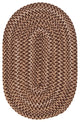 Colonial Mills Charlesgate Multicolor Braided Rug, Brown, 5x5