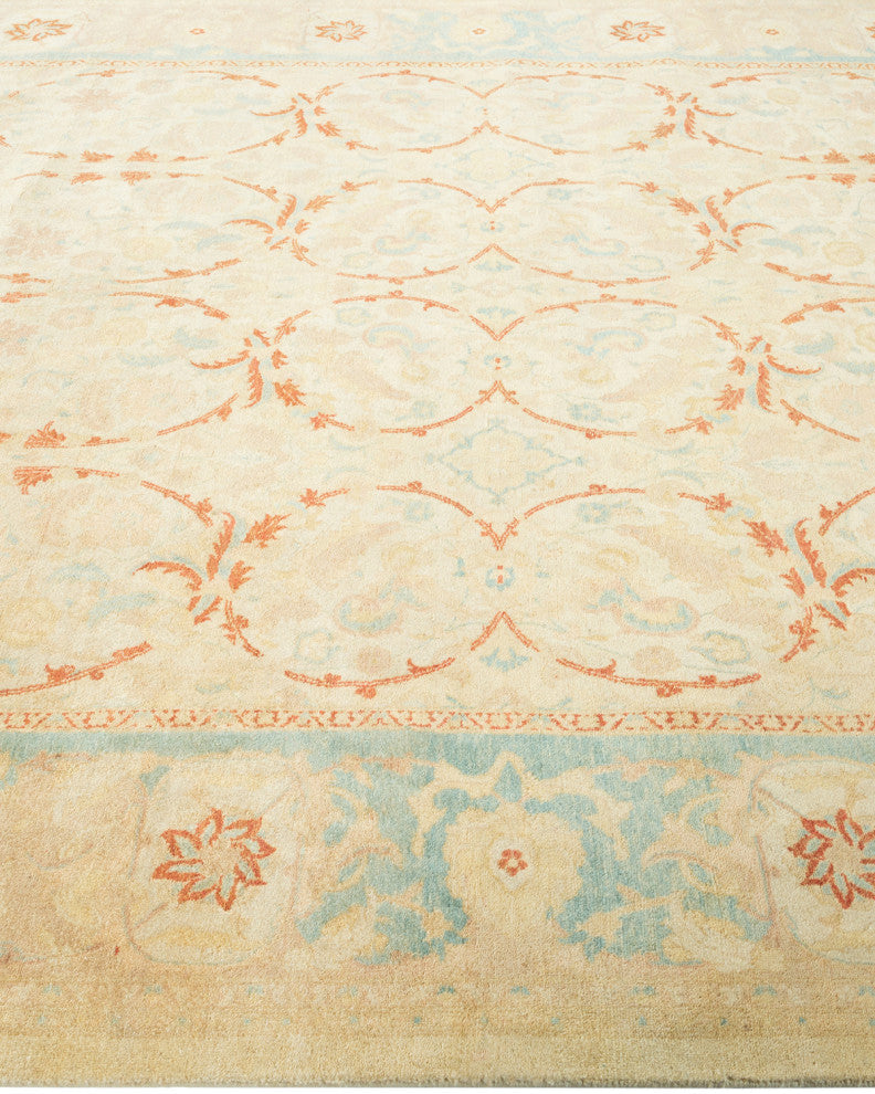 Adelaide, One-of-a-Kind Hand-Knotted Area Rug Ivory, 6'4"x8'8"