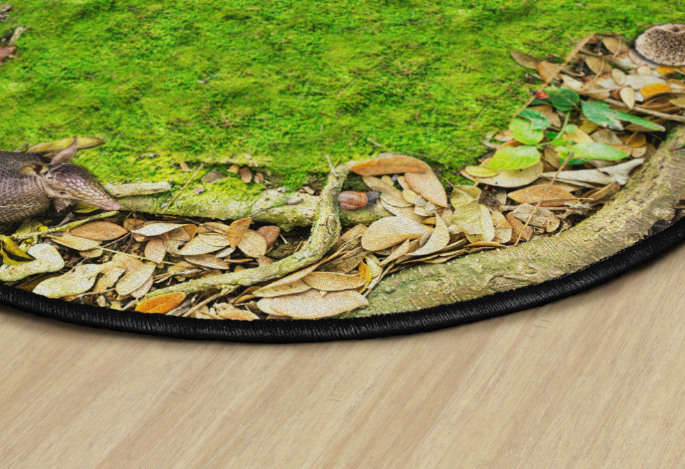 Flagship Carpets VA1005-71FS 12' Round Forest Floor Seating Educational Rug