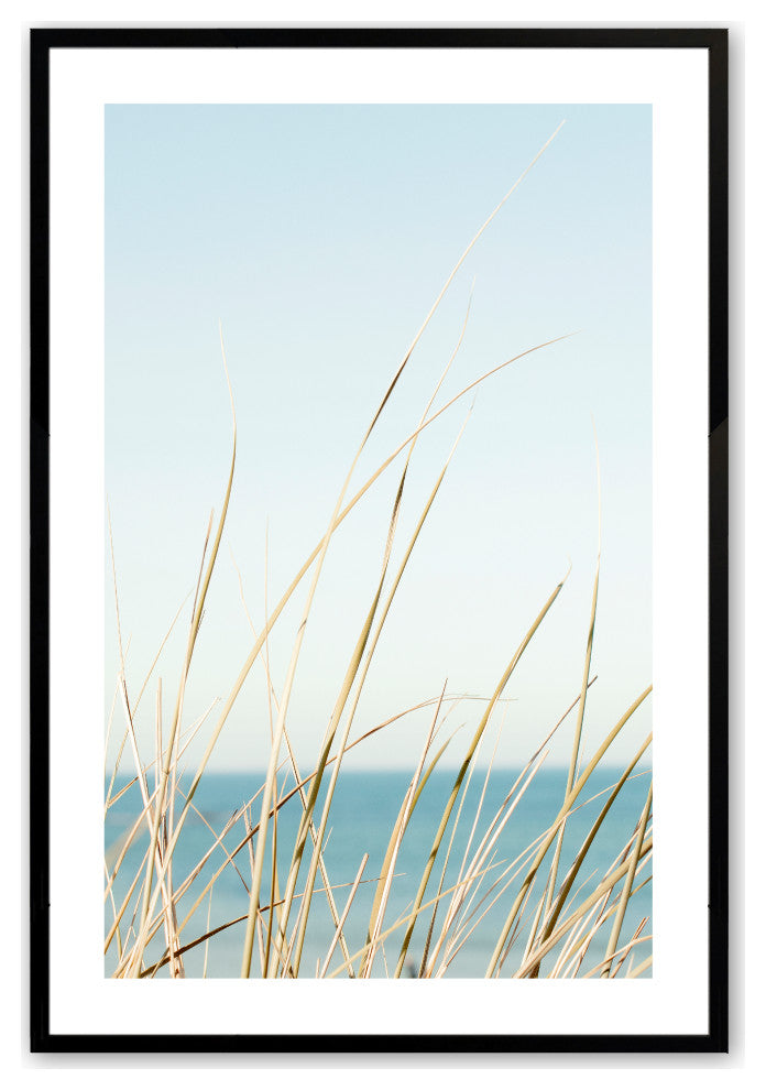 Satin Black 24" x 36" Peacefully Swaying  Framed Print