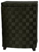 27" Natural Fiber Laundry Hamper, Black