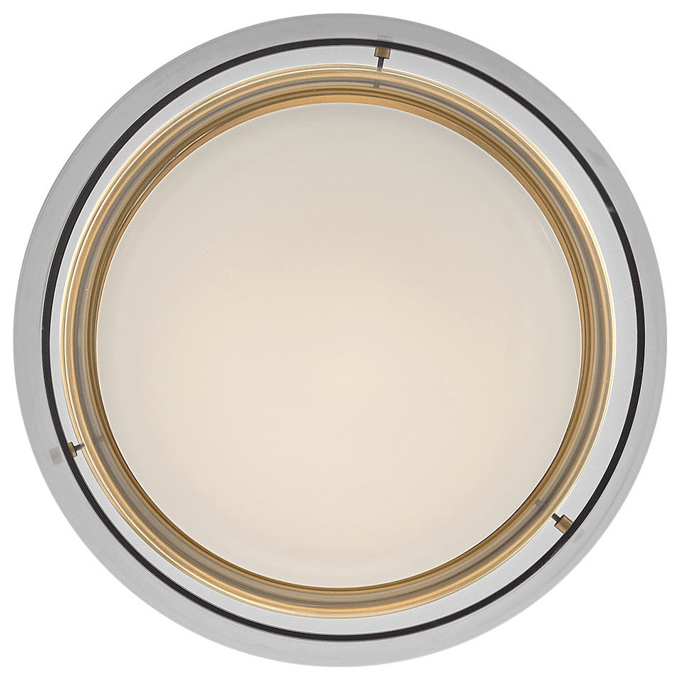 Fredrick Ramond Demi Medium Flush Mount, Heritage Brass