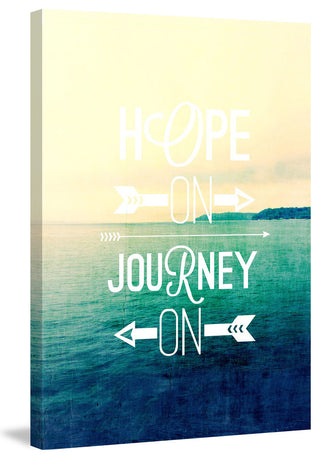 "Hope on Journey on" Print on Canvas by Sylvia Cook