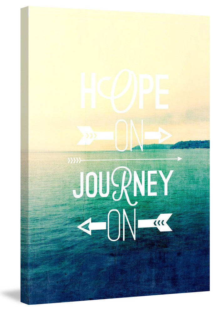 "Hope on Journey on" Print on Canvas by Sylvia Cook
