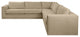 Nativa Interiors Hermes 2 Pieces Sectional, Flax