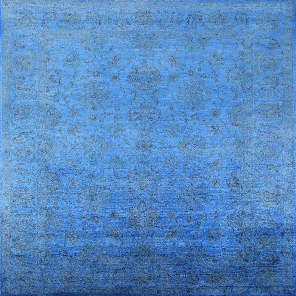 Ahgly Company Indoor Square Mid-Century Modern Area Rugs, 7' Square