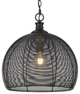 Golden Lighting 6802-M Calypso 16"W Pendant - Matte Black