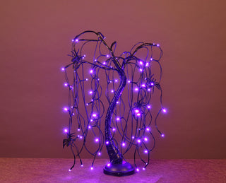 2' LED Willow Bonsai Tree, Purple